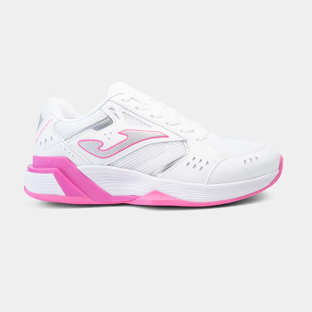 Zapatillas Voley Screen Lady  Blanco Rosado