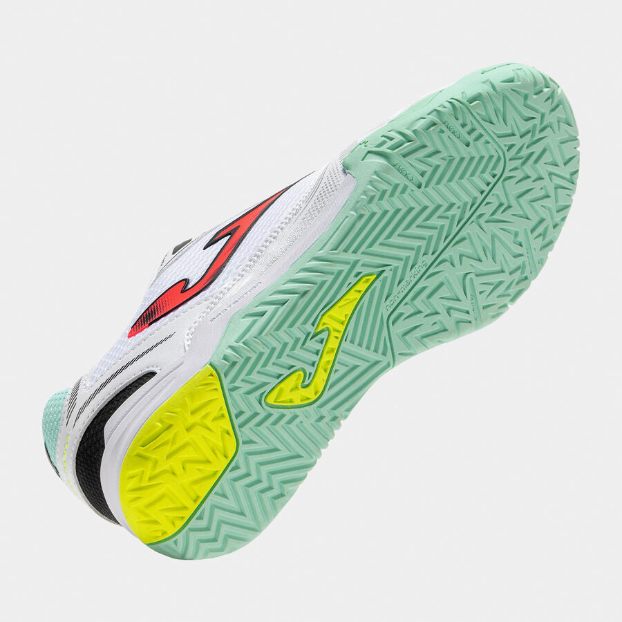 Zapatillas Futbol Sala Dribling INDOOR Blanco Turquesa