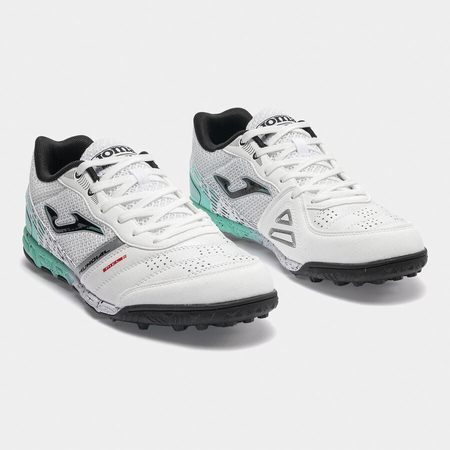 Zapatillas Futbol Mundial  TURF Blanco Celeste