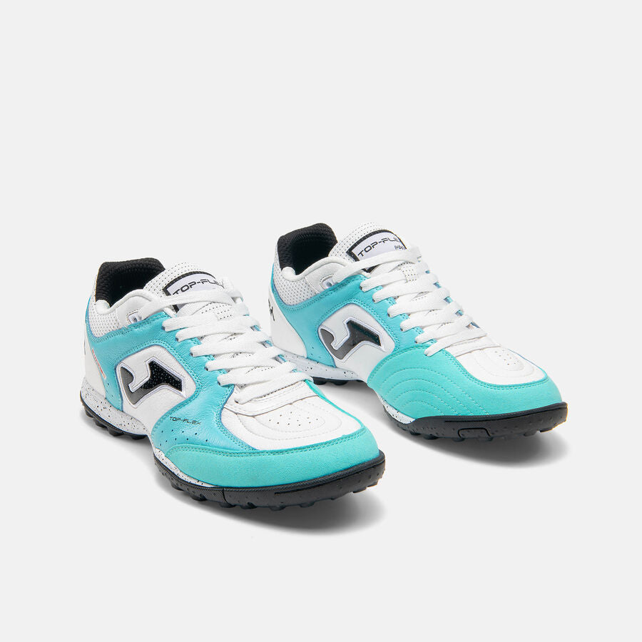 Zapatillas Futbol Top Flex 2642 TF Blanco Celeste