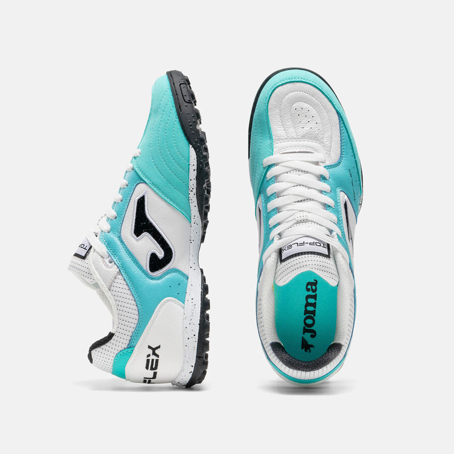 Zapatillas Futbol Top Flex 2642 TF Blanco Celeste